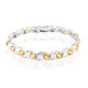 Brazalete en plata con Citrino