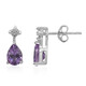 Pendientes en plata con Amatista
