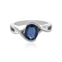 Anillo en plata con Zafiro azul
