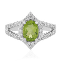 Anillo en plata con Peridoto