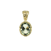 Colgante en oro con Amatista verde