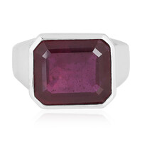 Anillo en plata con Rubí de Madagascar