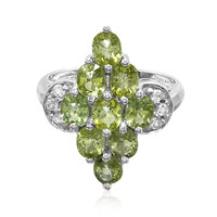 Anillo en plata con Turmalina Paraíba