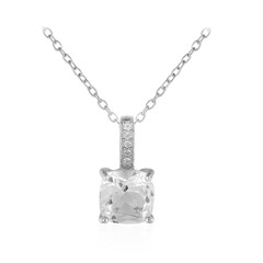Collar en plata con Topacio blanco