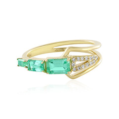 Anillo en oro con Esmeralda de Rusia (de Melo)