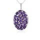 Collar en plata con Amatista de Zambia