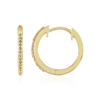 Pendientes en plata con Diamante I3 champán