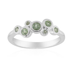 Anillo en plata con Zafiro verde de Tulear (Pallanova)