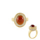 Anillo en plata con Granate Hesonita