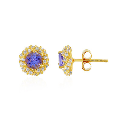 Pendientes en plata con Tanzanita