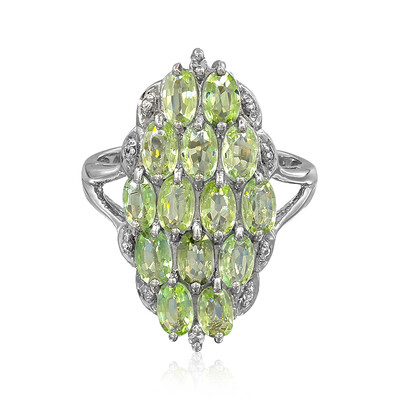 Anillo en plata con Turmalina Paraíba