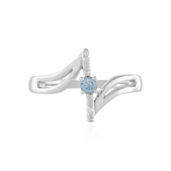 Anillo en plata con Aguamarina Santa María