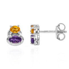 Pendientes en plata con Amatista