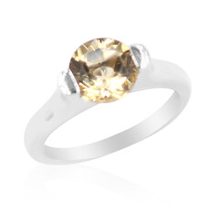 Anillo en plata con Labradorita dorada