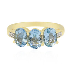 Anillo en oro con Aguamarina Medina