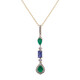 Collar en oro con Esmeralda de Zambia AAA (CIRARI)