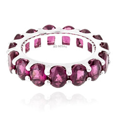 Anillo en plata con Rodolita