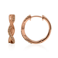 Pendientes en oro con Diamante rosa de Francia de Argyle SI1