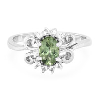 Anillo en plata con Apatita de Rusia
