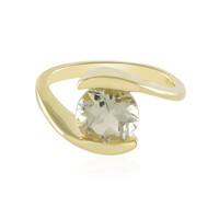 Anillo en plata con Amatista verde