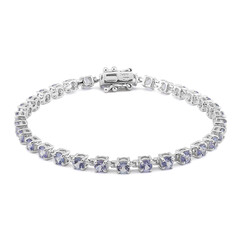 Brazalete en plata con Tanzanita