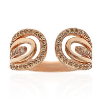 Anillo en oro con Diamante rosa de Francia de Argyle SI1