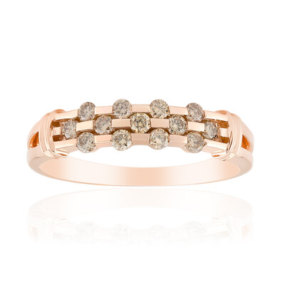 Anillo en oro con Diamante rosa de Francia de Argyle SI1 (Annette)