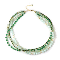 Collar en plata con Angelita azul (Riya)