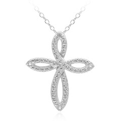 Collar en plata con Topacio blanco