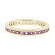 Anillo en oro con Zafiro de Ceilán púrpura no calentado