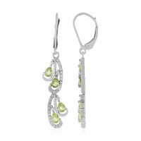 Pendientes en plata con Peridoto