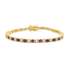 Brazalete en plata con Topacio blanco
