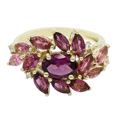 Anillo en oro con Rodolita