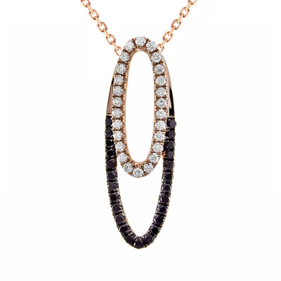 Collar en oro con Diamante negro