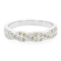 Anillo en plata con Diamante fantasía