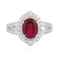 Anillo en plata con Rubí de Madagascar
