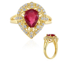 Anillo en plata con Rubí de Madagascar