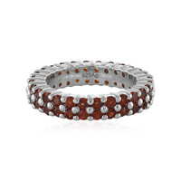 Anillo en plata con Granate de Mozambique