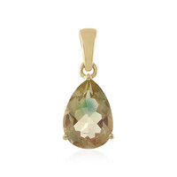 Colgante en oro con Piedra del sol de Oregón