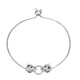 Brazalete en plata con Zircón