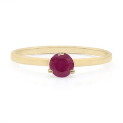 Anillo en oro con Rubí de Madagascar