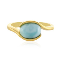 Anillo en plata con Larimar