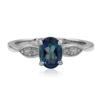 Anillo en plata con Topacio Neptuno