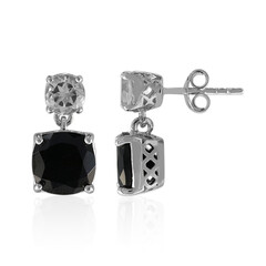 Pendientes en plata con Espinela negra