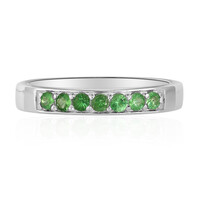 Anillo en plata con Tsavorita