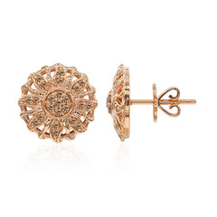 Pendientes en oro con Diamante rosa de Francia de Argyle SI1