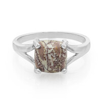 Anillo en plata con Jaspe Sonoran dendritas