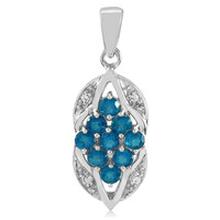 Colgante en plata con Apatita azul rey