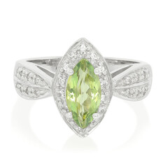Anillo en plata con Topacio Kiwi