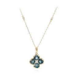 Collar en oro con Zafiro Teal (CIRARI)